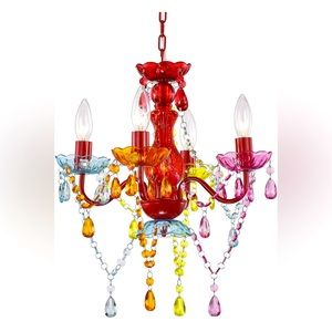 ❤️ Chandelier Light Colorful Hanging Ceiling Pendant Lamp Fixtures 4 Lights